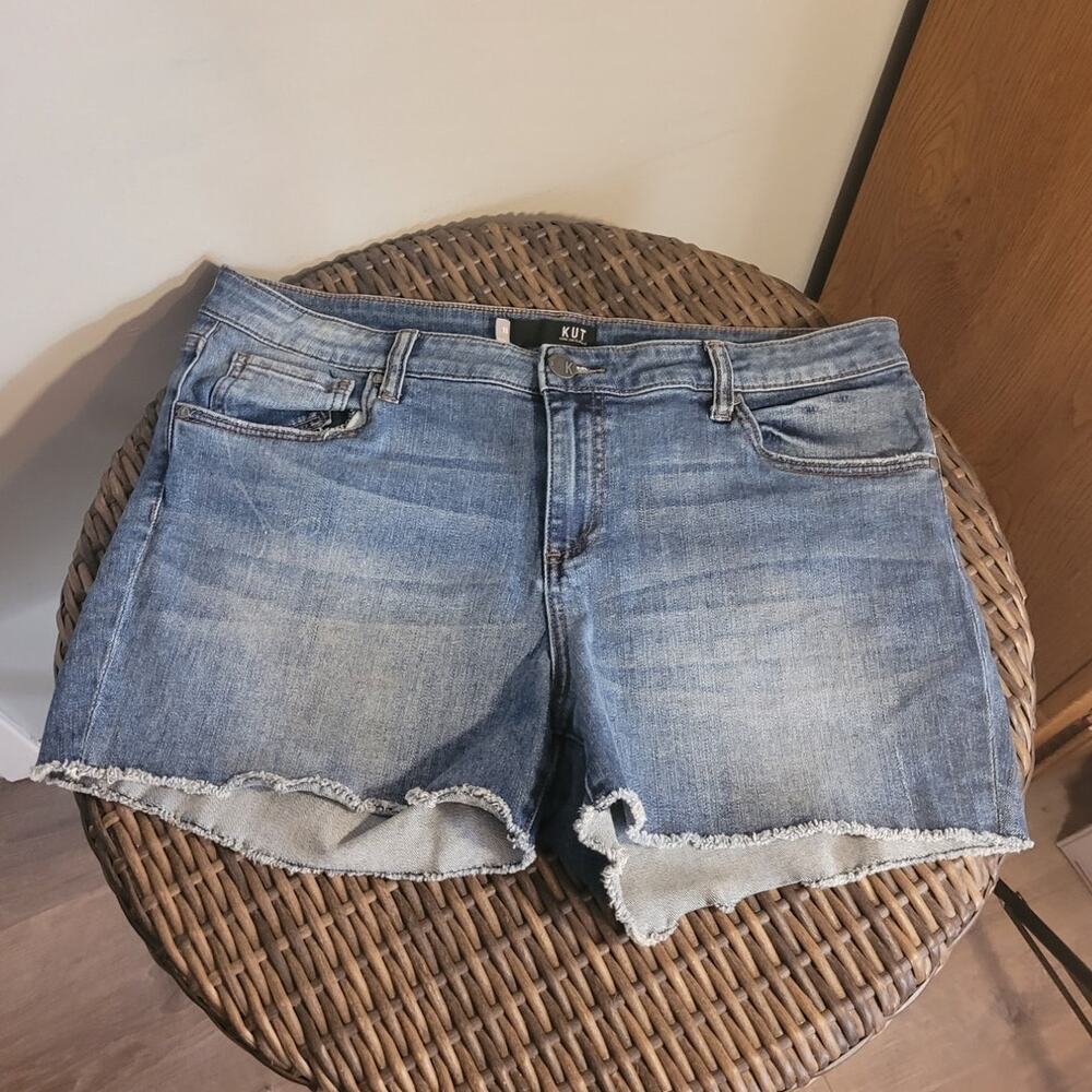 Kut from the Kloth Medium Blue Denim Jean Shorts